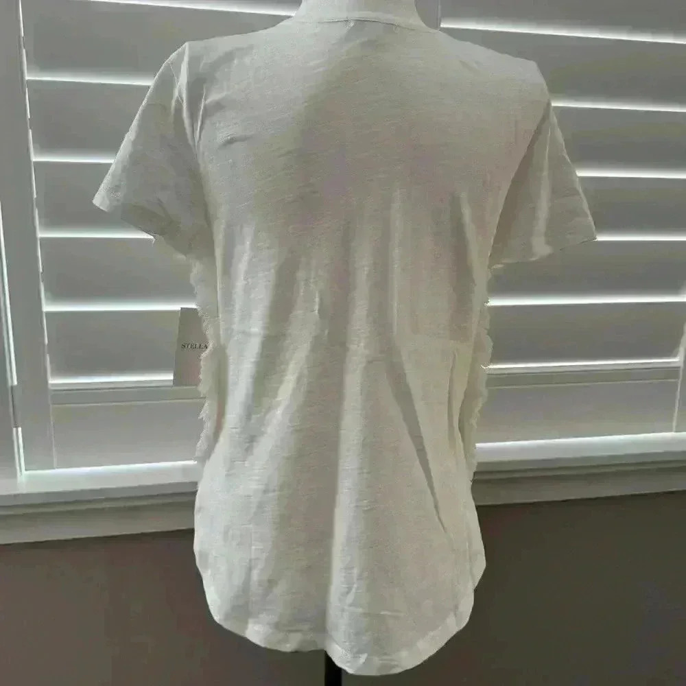 Stella & Dot  Fringe Hem T-Shirt - Picture 2 of 5